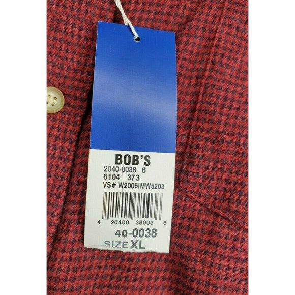 BCC Khakis Maroon Full Button Up Soft Shirt With Extra Buttons - Picture 10 of 12